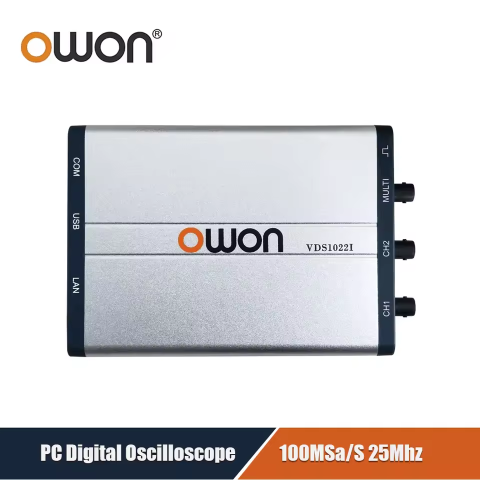 Digital Storage Oscilloscope 100Mhz - Oscilloscope PC virtuel OWON VDS1022/I |