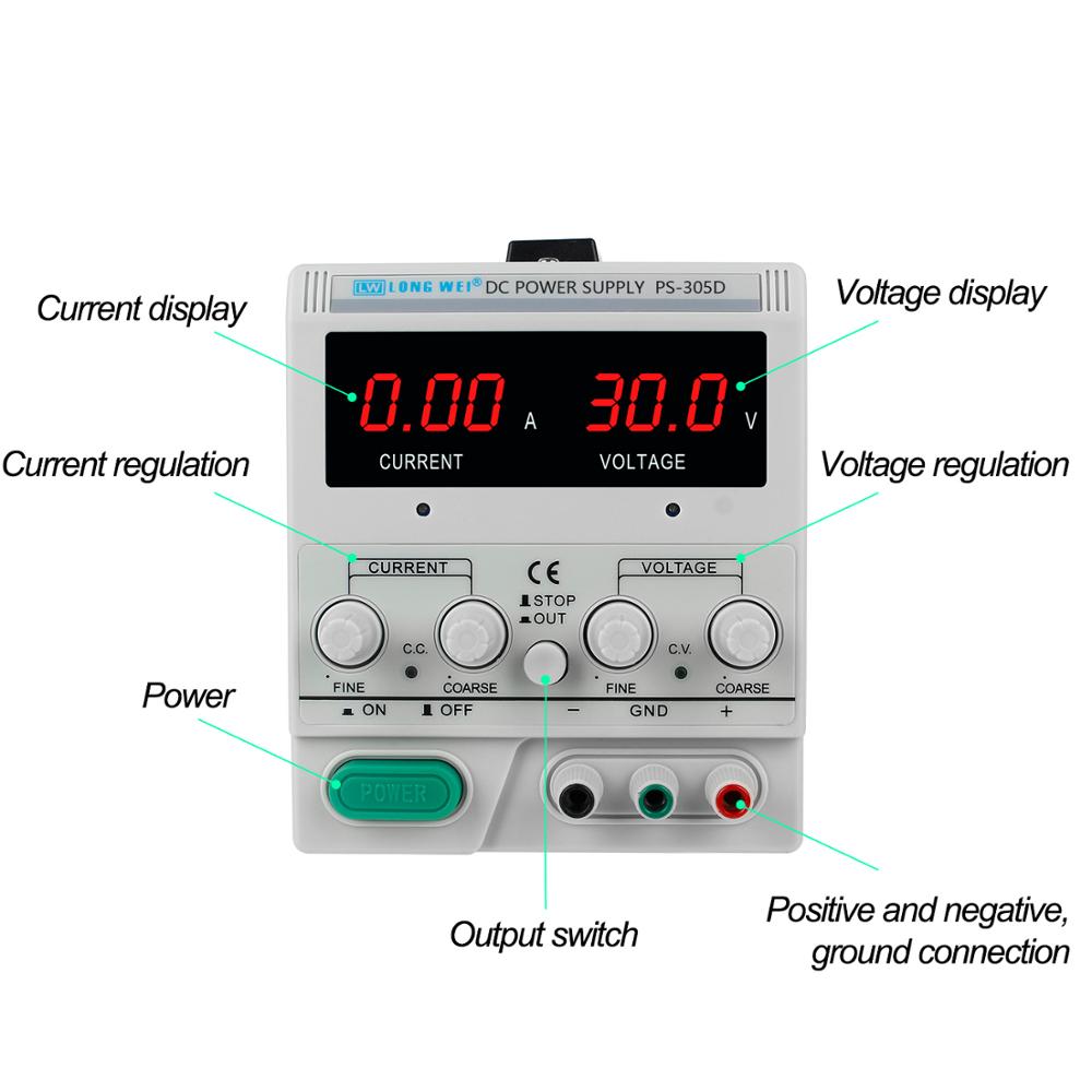 Alimentation électrique CC var - Linear Lab Power Supply Adjustable avis et prix