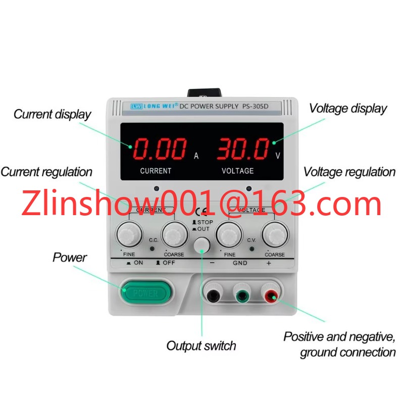 PS-305D 30V 5A 150W test de la - Linear Lab Power Supply Adjustable avis et prix