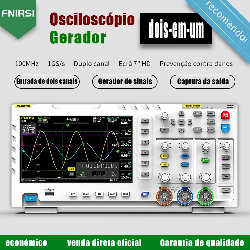 Oscilloscope numérique FNIRSI  - Digital Storage Oscilloscope 100Mhz avis et prix